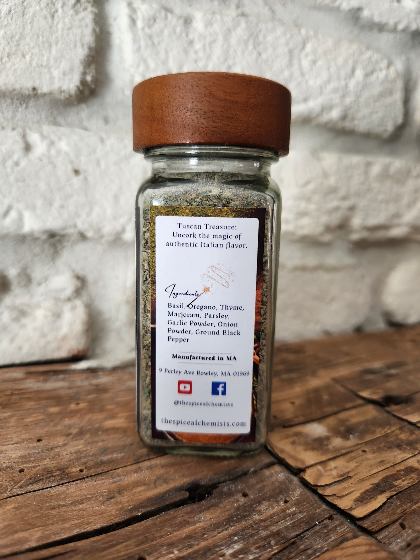 Tuscan Treasure - Italian Seasoning Blend - .8 OZ Jar