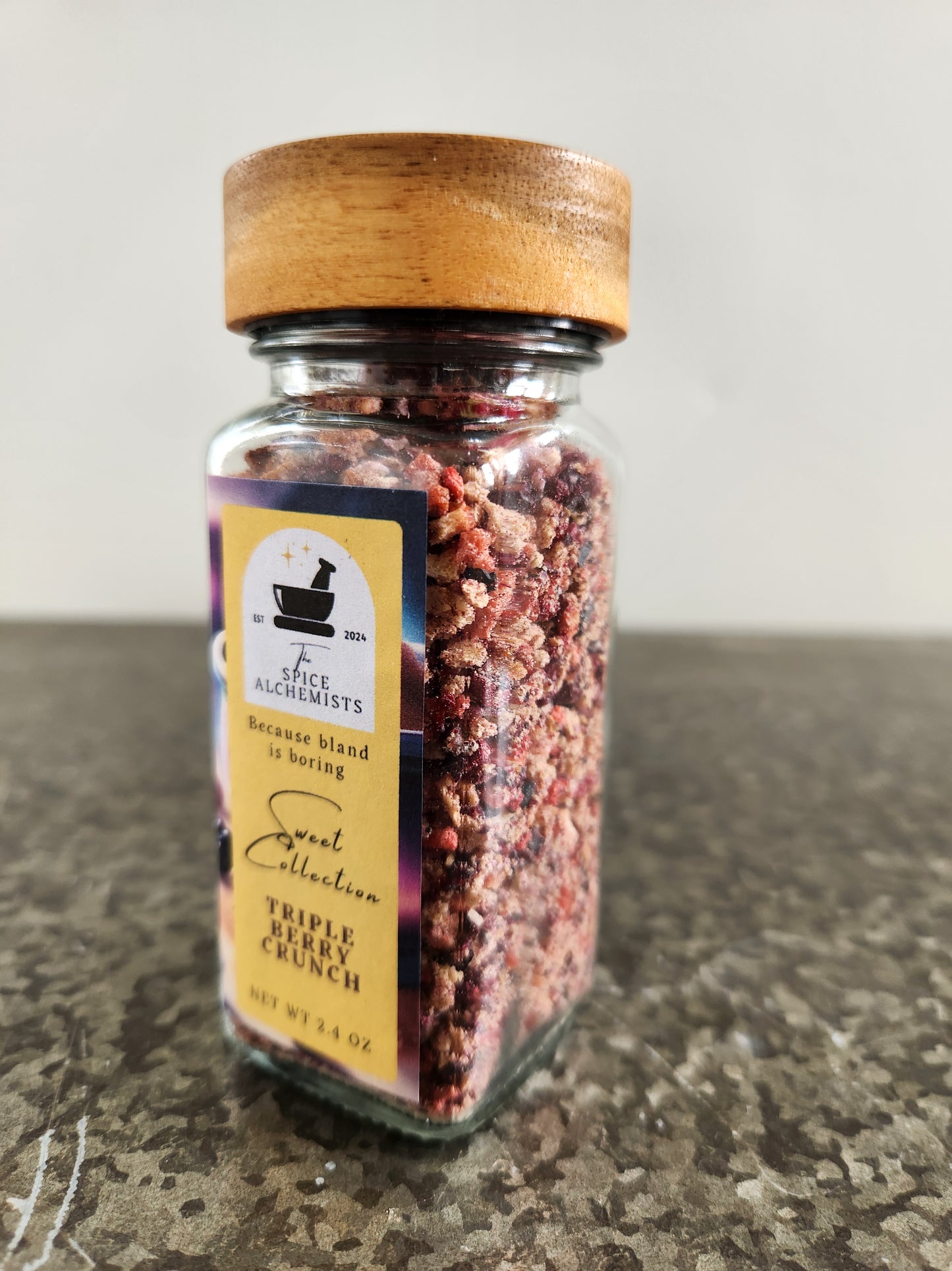 Triple Berry Crunch - Sweet Collection - 2.4 oz Glass Jar