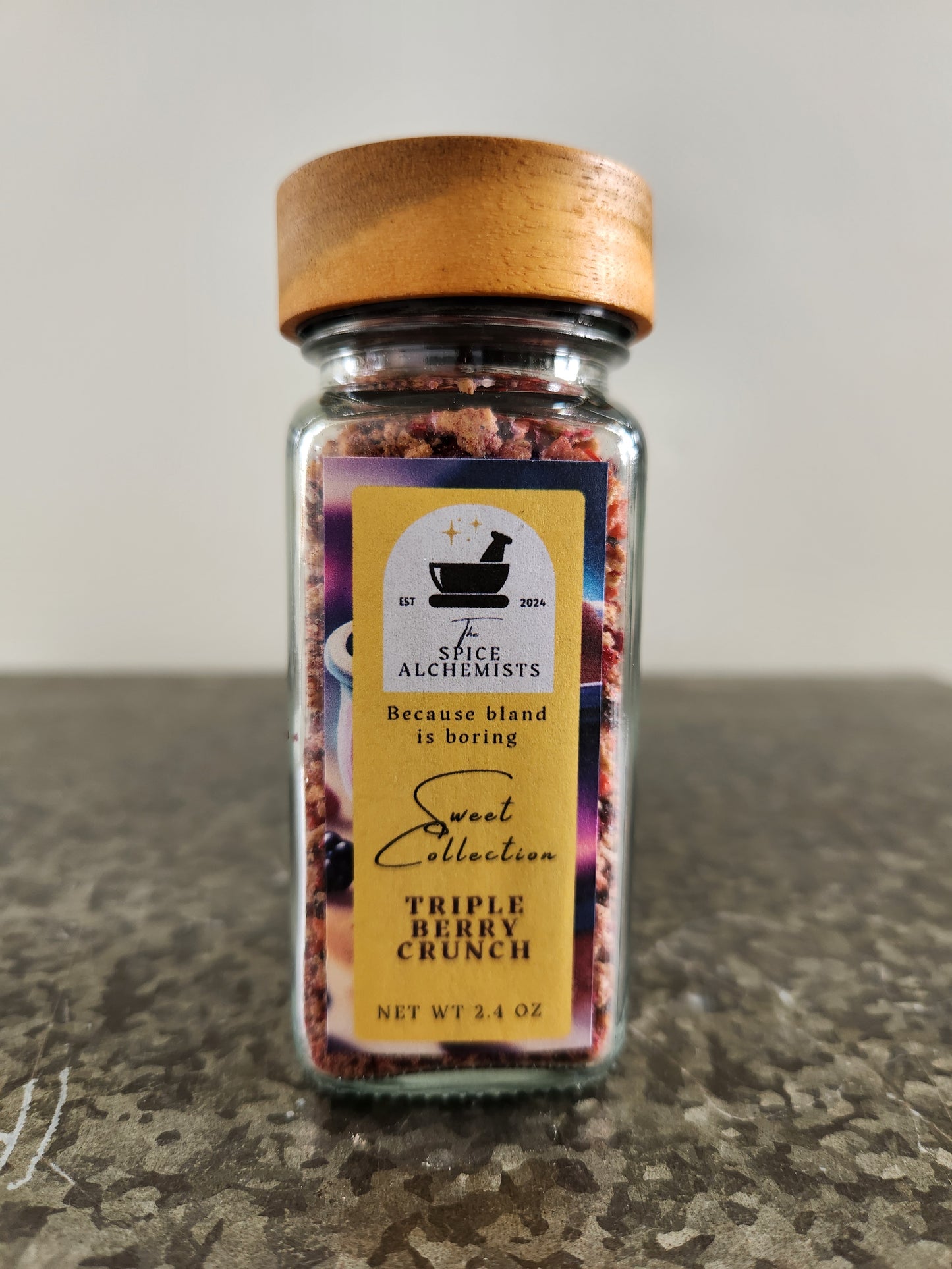 Triple Berry Crunch - Sweet Collection - 2.4 oz Glass Jar