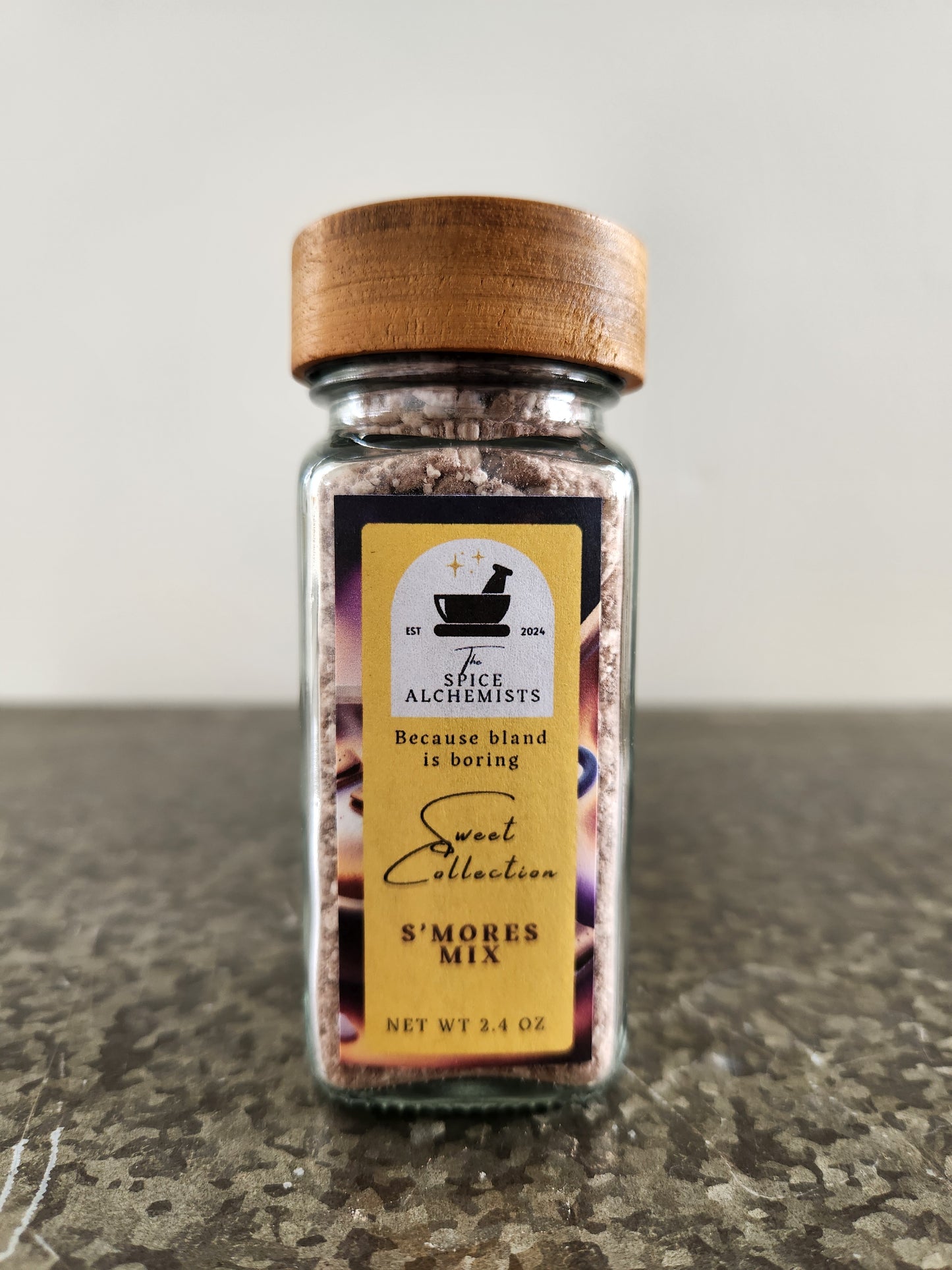 S'mores Mix - Sweet Collection - 2.4 oz Glass Jar