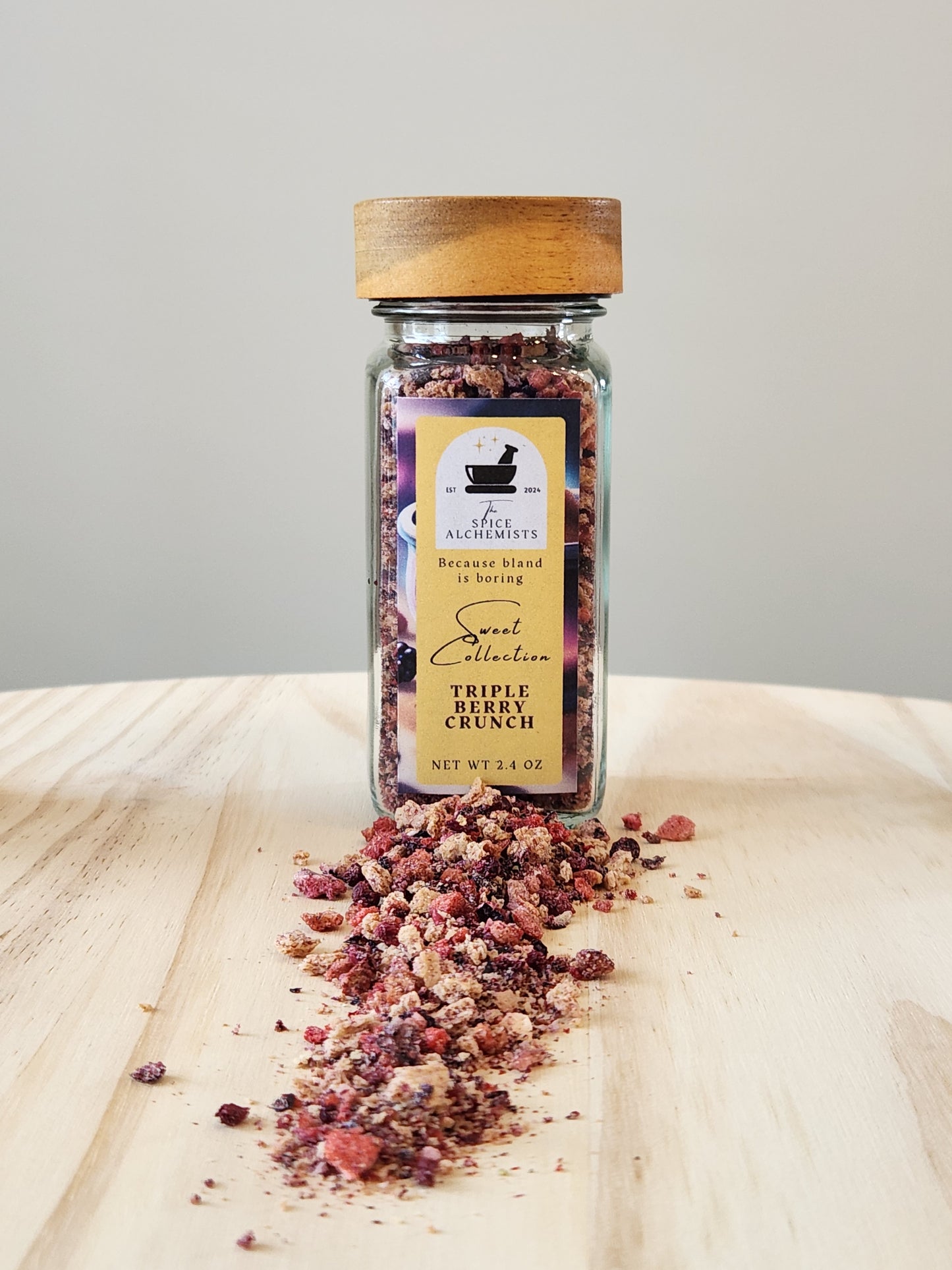 Triple Berry Crunch - Sweet Collection - 2.4 oz Glass Jar