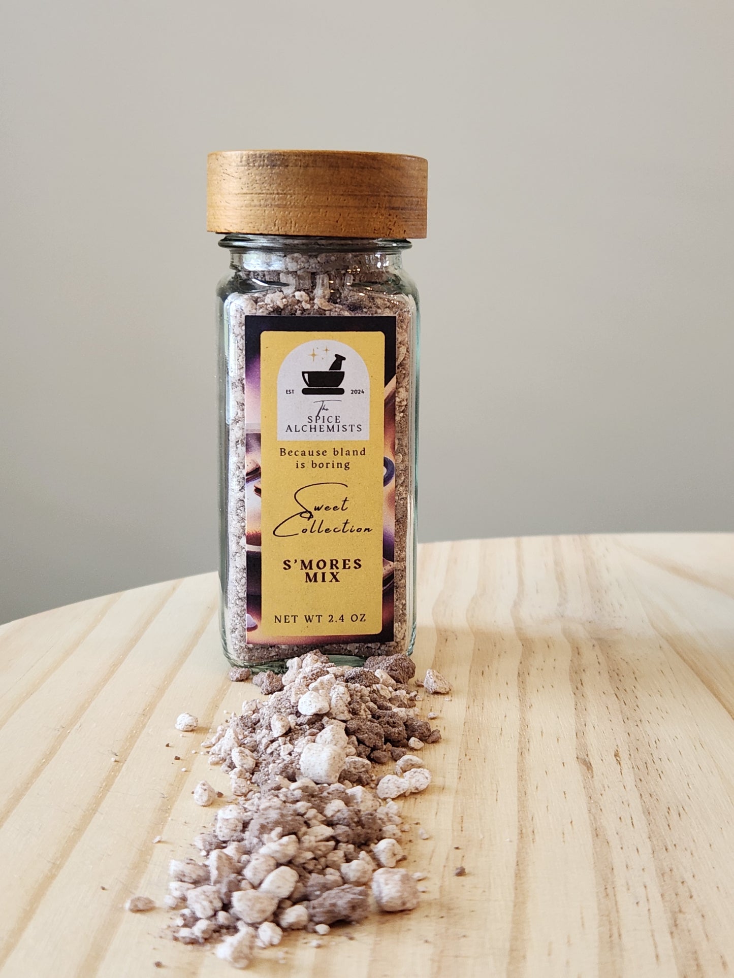 S'mores Mix - Sweet Collection - 2.4 oz Glass Jar