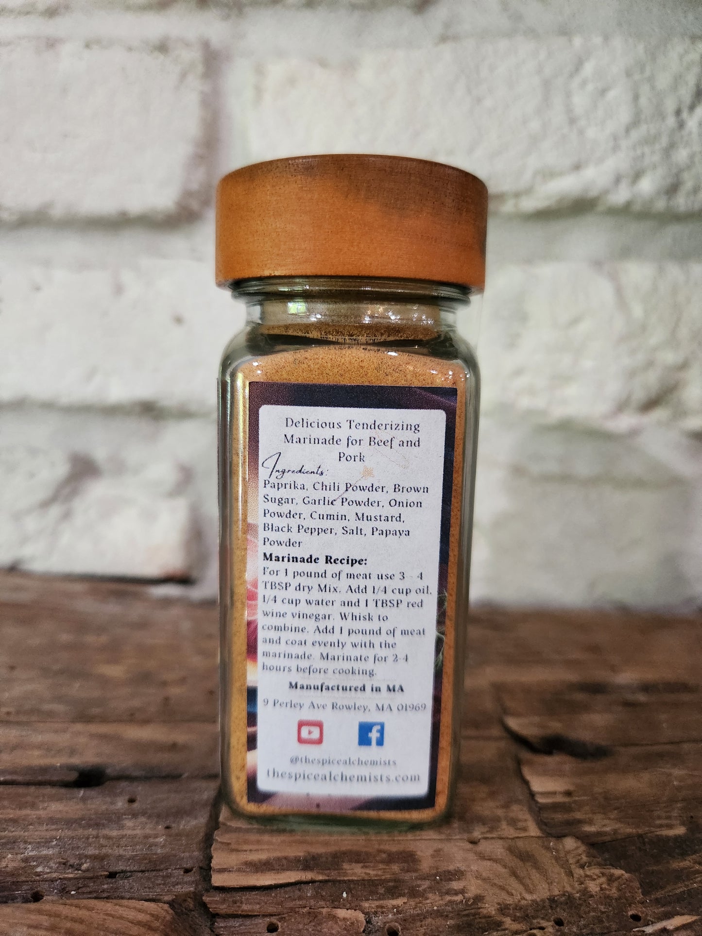 Bovine Blend - Steak Seasoning Marinade Mix 2.5 oz - packaged in eco-friendly glass jar