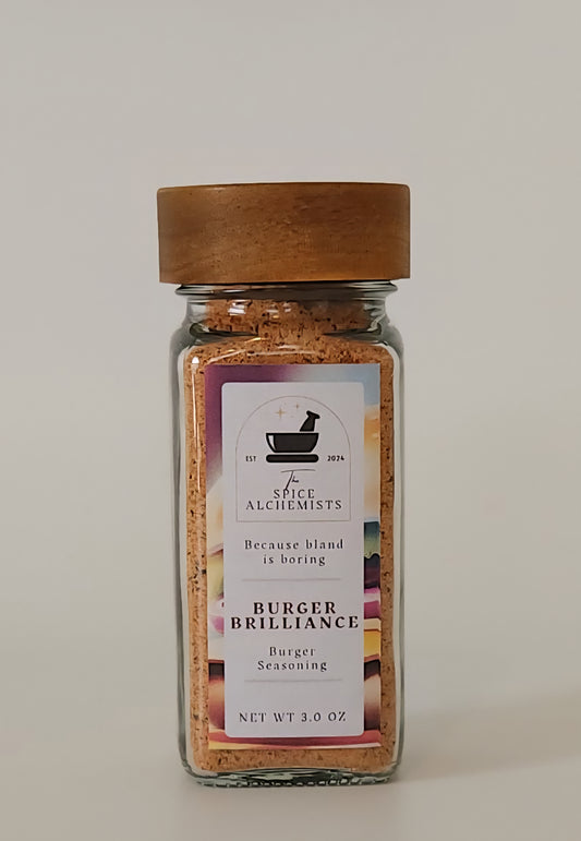 Burger Brilliance - Burger Seasoning - 2.4 OZ Jar