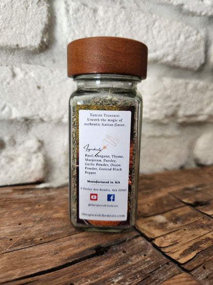 Tuscan Treasure - Italian Seasoning Blend - .8 OZ Jar