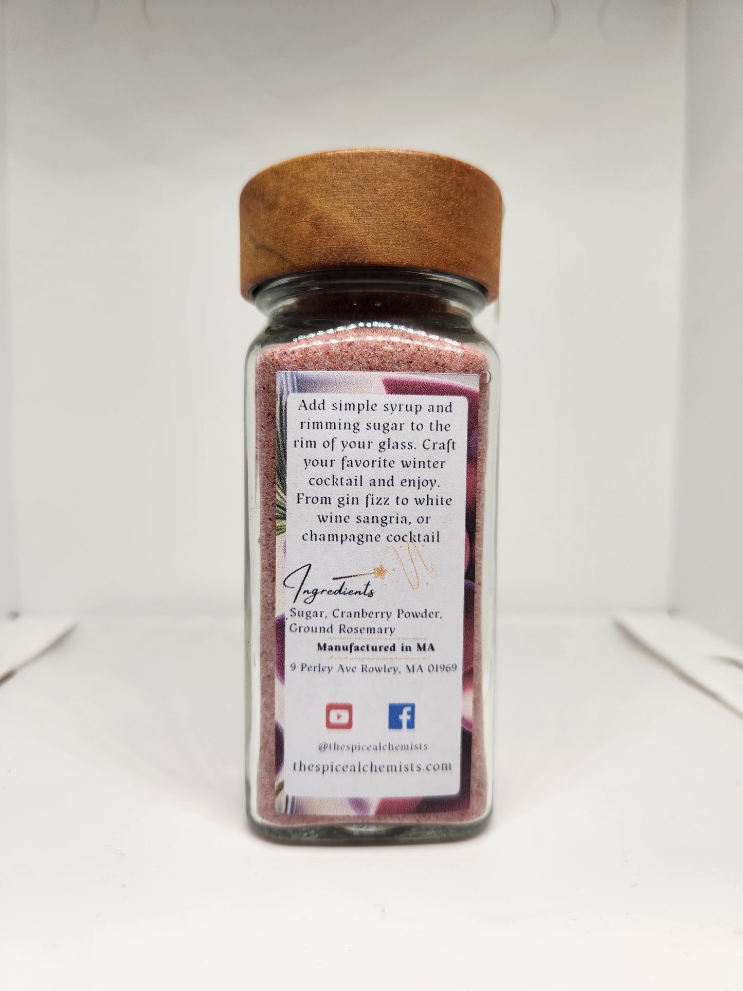 Cranberry Rosemary Rimming Sugar