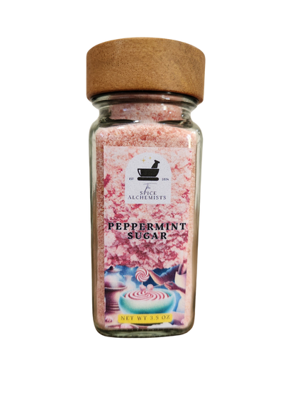 Peppermint Finishing Sugar - 3.5 oz Jar
