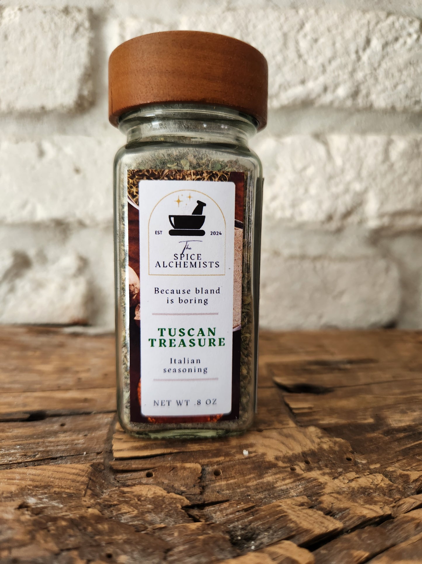 Tuscan Treasure - Italian Seasoning Blend - .8 OZ Jar